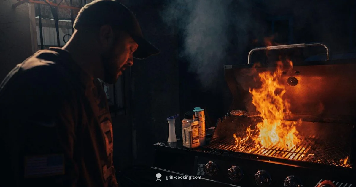 Propane Tank Setup - Grill Cooking