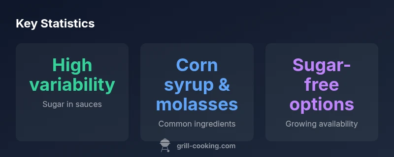 Key statistics about sugar in BBQ sauces and rubs