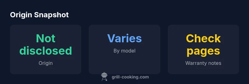 Infographic showing origin overview for Z Grills pellet grills