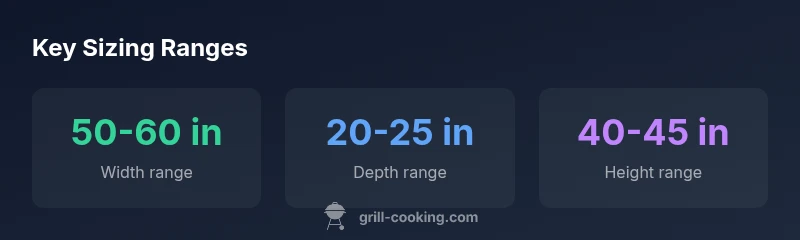 Sizing ranges for Weber Spirit 210 cover