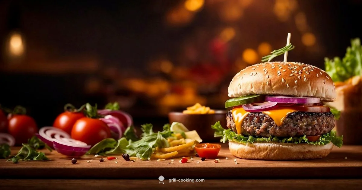 Juicy Burgers on Grill - Grill Cooking