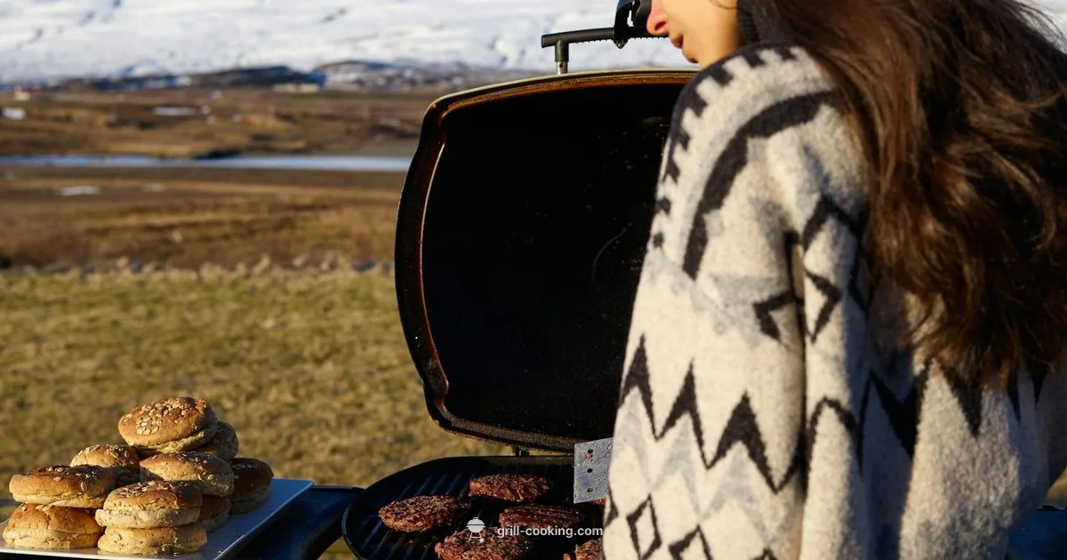 Winter Grill Setup - Grill Cooking