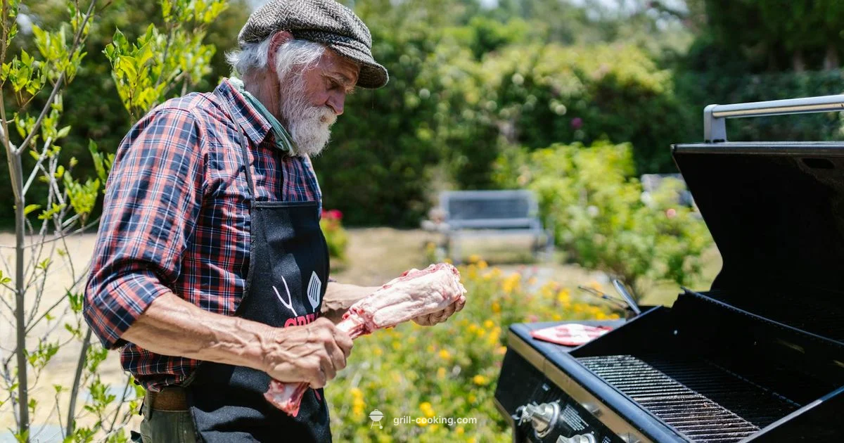 Genesis on Patio - Grill Cooking