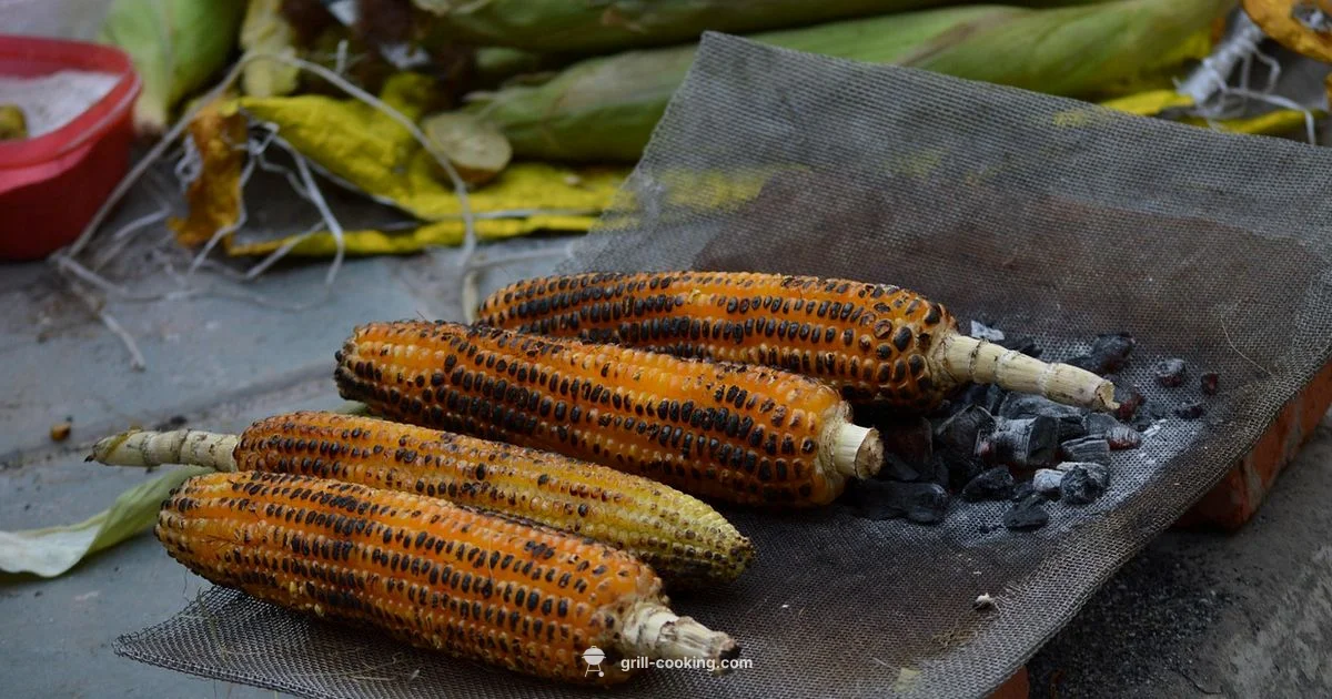 Shucked Corn on the Grill - Grill Cooking