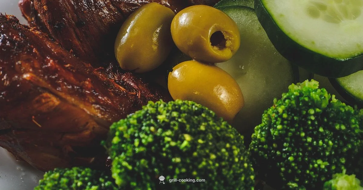 Built In BBQ Setup - Grill Cooking