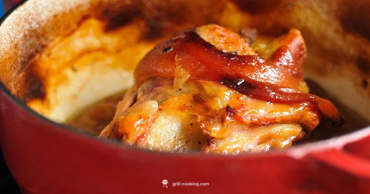 Cast Iron on Grill - Grill Cooking