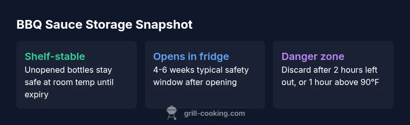 Infographic: BBQ Sauce Storage Guidelines