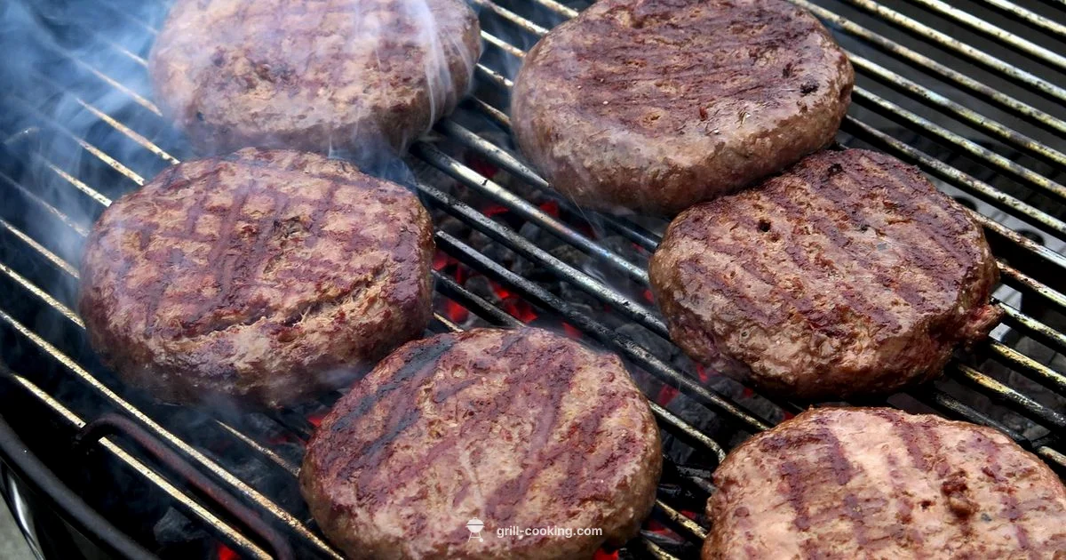Frozen Burgers on Grill - Grill Cooking
