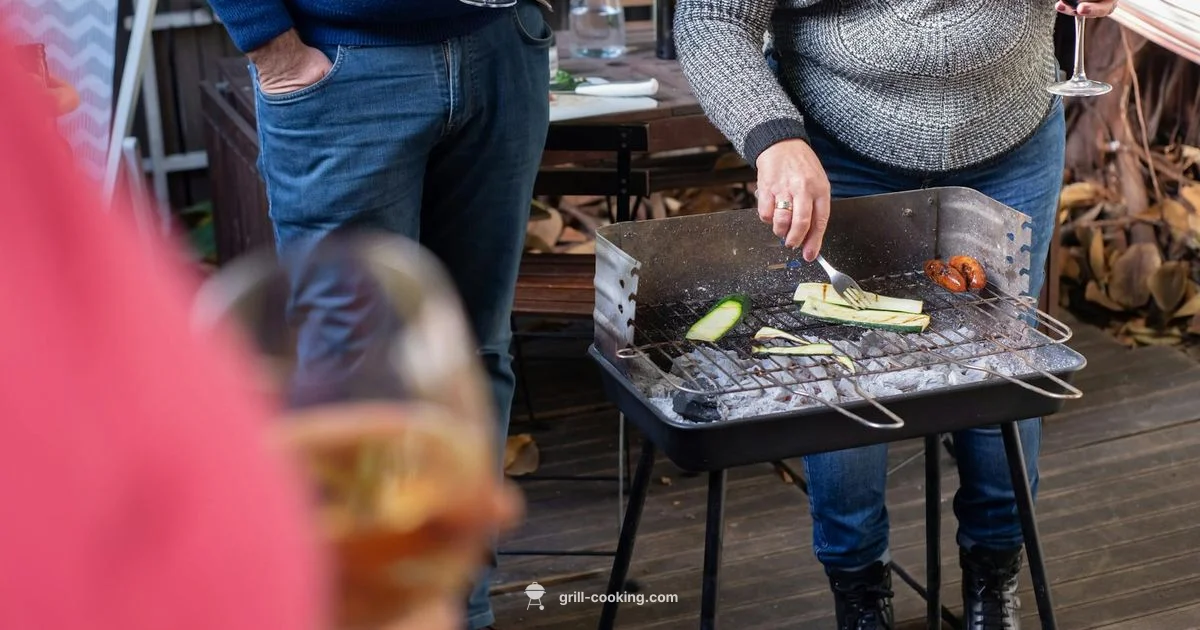 Corner Grill Setup - Grill Cooking